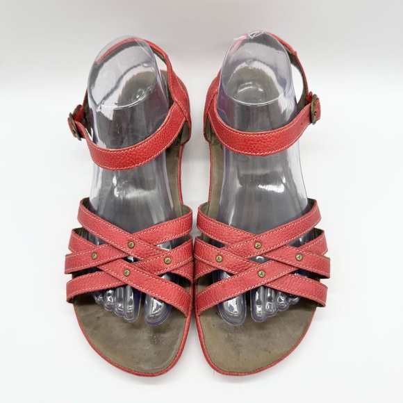 Keen City of Palms Strappy Leather Outdoor Comfort Sandal Red Size 9.5 Gorpcore - Picture 5 of 12